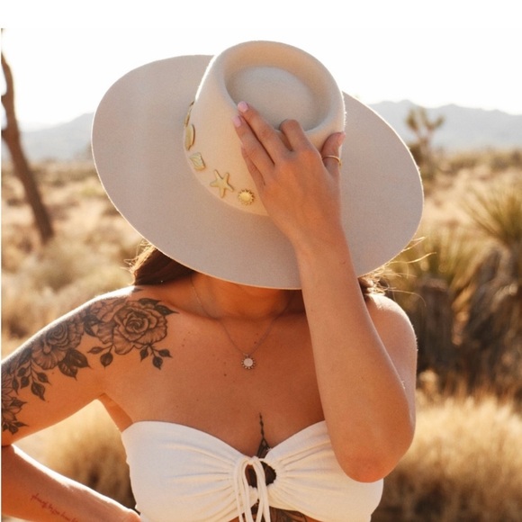 Lack of Color Seaside Wool Wide-Brim Boater Hat - Picture 2 of 6